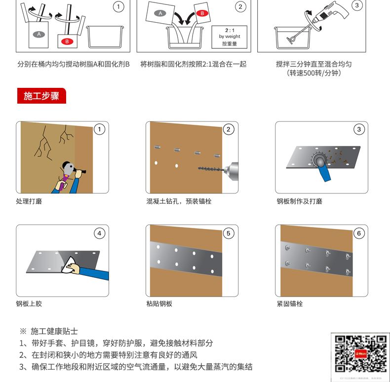 包钢裕华粘钢加固施工过程